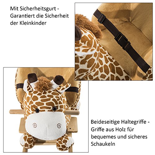 HOMCOM Schaukeltier Giraffe - 2