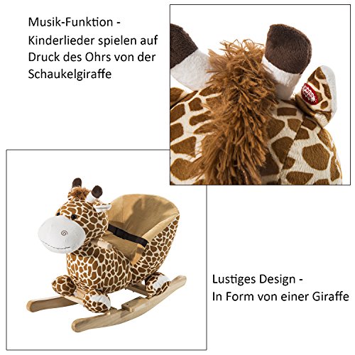 HOMCOM Schaukeltier Giraffe - 3