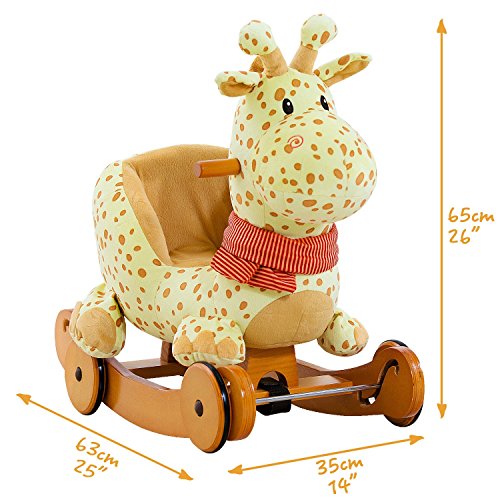 Labebe Schaukeltier Giraffe mit Rädern - 4